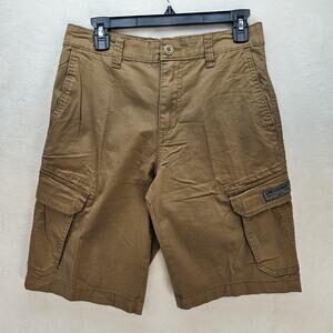 UNIONBAY MEN'S 30 FLEX WAIST LIGHTWEIGHT TAN CARGO SHORTS 1659773